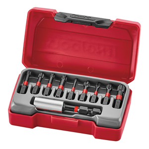 Teng Bits Set Impact Constr. 10 Pcs TMC010 10 Piece 1/4" Hex Impact Bit Set
All The Most Commonly Used Impact Bits For The Construction Industry
New Design Impact Bits And Adaptors For Higher Torsion
Suitable For Use With Impact Power Tools
Supplied In The Unique Tengtools Bits Box With A Click Lock Lid
Small Enough To Easily Fit In The Pocket