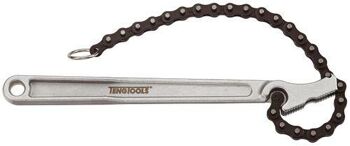 Teng Chain Wrench 4" O.D. 9124 Fully Adjustable Heavy Duty Chain
Designed For Mounting And Unmounting Pipes, Etc.
Suitable For Tasks Where Round Items Need To Be Gripped
Strong, Drop Forged Steel Handle For High Leverage
Grips Pipes, Etc Up To 100Mm Diameter