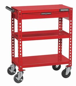 Teng Easy Go Trolley 700Mm TR070 Mobile Trolley
A Mobile Work Trolley With Shelves And A Drawer
Two Fixed Castors And Two Swivelling Castors With Brakes
Two Shelves And A Ball Bearing Slide Drawer
Ideal For Moving Parts And Equipment Around The Work Place