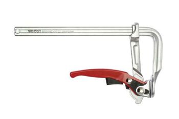Teng F-Clamp Quick Lever 250X120Mm CMFQ25 Ratchet Lever Mechanism For High Pressure, Fast Action Clamping
The Ratchet Action Prevents Over Tightening And Resists Vibration
Ergonomic Design Lever Handle With Non Slip Release Lever