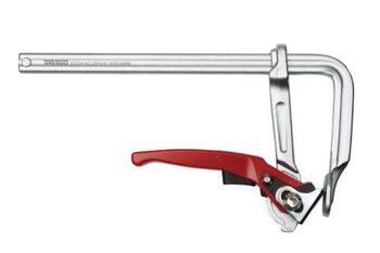Teng F-Clamp Quick Lever 300X140Mm CMFQ30 Ratchet Lever Mechanism For High Pressure, Fast Action Clamping
The Ratchet Action Prevents Over Tightening And Resists Vibration
Ergonomic Design Lever Handle With Non Slip Release Lever