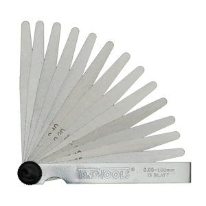 Teng Feeleer Gauge 0.05-1.00 100Mm FG13100 Blades For Measuring From 0.05Mm To 1.0Mm
Hardened Rolled Steel For Durability And Accuracy
Fold Up Case With Tightening Screw For Easy Storage