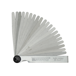 Teng Feeleer Gauge 0.05-1.00 100Mm FG20100 Blades For Measuring From 0.05Mm To 1.0Mm
Hardened Rolled Steel For Durability And Accuracy
Fold Up Case With Tightening Screw For Easy Storage