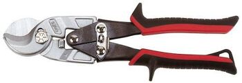Teng Heavy Duty Cable Cutters 496 Drop Forged
Chrome Molybdenum Alloy Hardened Steel Cutting Blades
Compound Leverage Action To Increase Cutting Power
Simple Automatic Latch Design For One Handed Operation
Cuts Copper And Aluminium Electrical Cables Up To 12Mm Diameter
Bi-Material Handles For A Comfortable Grip