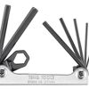Teng Hex Key Folding 7Pc 1.5-6Mm  1471MM Chrome Vanadium Steel With A Black Finish
Retractable Keys Held In A Fold Up Chromed Holder
Features A Fold Out Ring Connector For Use With A Safety Wire For Added Security When Working At Heights