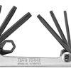 Teng Hex Key Txfolding 8Pc T9-T10  1476NTX2 Chrome Vanadium Steel With A Black Finish
Retractable Keys Held In A Fold Up Aluminium Holder
Designed And Manufactured To Din2936