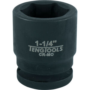 Teng Impact Socket 3/4 Inch Dr 1-1/4In 940140 Din Standard Design For Use With A Retaining Pin And Ring
Chrome Molybdenum For Use With Power Tools
Black Phosphate Finish For Easy Identification As An Impact Socket Accessory
Ring And Pin Fixing Hole On The Female End To Secure The Socket To The Air Gun
Supplied With A Metal Socket Clip For Use With A Socket Rail