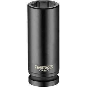 Teng Impact Socket Deep 1/2In Dr 20Mm Din 920620N Din Standard Design For Use With A Retaining Pin And Ring
Chrome Molybdenum For Use With Power Tools
Black Phosphate Finish For Easy Identification As An Impact Socket Accessory
Ring And Pin Fixing Hole On The Female End To Secure The Socket
Designed And Manufactured To Din3129