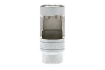 Teng Injector Socket 1/2" X 27 X 85Mm AT360 1/2" Drive Oxygen Sensor Socket
29Mm Hexagon Fitting With Cut Away Section To Enable Use Over The Sensor Connector
Overall Length 90Mm
Chrome Vanadium Satin Finish