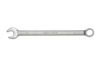 Teng Long Polished Combination Spanner 14Mm 605914 Extra Long Metric Combination Spanner
A Ring And Open Ended Spanner Combined With The Same Size Opening At Each End
Off Set At 15° For Easier Use On Flat Surfaces
Tengtools Hip Grip Design On The Ring End For Contact With The Flat Side Of The Fastening For Reduced Damage And Use On Rounded Nuts And Bolts
Chrome Vanadium Satin Finish
Designed And Manufactured To Din3113A