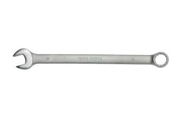 Teng Long Polished Combination Spanner 15Mm 605915 Extra Long Metric Combination Spanner
A Ring And Open Ended Spanner Combined With The Same Size Opening At Each End
Off Set At 15° For Easier Use On Flat Surfaces
Tengtools Hip Grip Design On The Ring End For Contact With The Flat Side Of The Fastening For Reduced Damage And Use On Rounded Nuts And Bolts
Chrome Vanadium Satin Finish
Designed And Manufactured To Din3113A