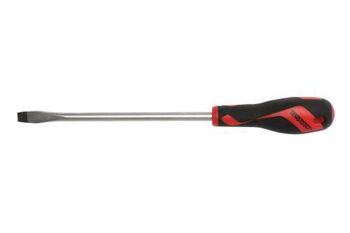Teng Md Screwdriver Blade 10 X 200Mm MD930N Tt-Mv Plus Steel Alloy For Greater Strength And Material Flexibilty
Ergonomically Designed Bi-Material Handle For Easy Use With Higher Torque And Faster Speed
Hole In The Handle For Hanging Or For Use As A T Handle For Extra Torque Or With A Fall Protection Wire If Needed
The Handle Is Moulded Around The Blade To Ensure Straightness And To Allow Larger Blade Wings Which Give A Higher Torque Capacity
Designed And Manufactured To Din5264.