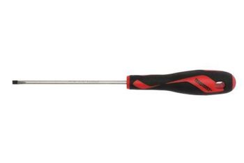 Teng Md Screwdriver Blade 3.5 X 100Mm MD916N1 Tt-Mv Plus Steel Alloy For Greater Strength And Material Flexibilty
Ergonomically Designed Bi-Material Handle For Easy Use With Higher Torque And Faster Speed
Hole In The Handle For Hanging Or For Use As A T Handle For Extra Torque Or With A Fall Protection Wire If Needed
The Handle Is Moulded Around The Blade To Ensure Straightness And To Allow Larger Blade Wings Which Give A Higher Torque Capacity
Designed And Manufactured To Din5264.
