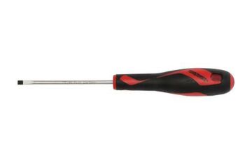 Teng Md Screwdriver Blade 3.5 X 75Mm MD916N Tt-Mv Plus Steel Alloy For Greater Strength And Material Flexibilty
Ergonomically Designed Bi-Material Handle For Easy Use With Higher Torque And Faster Speed
Hole In The Handle For Hanging Or For Use As A T Handle For Extra Torque Or With A Fall Protection Wire If Needed
The Handle Is Moulded Around The Blade To Ensure Straightness And To Allow Larger Blade Wings Which Give A Higher Torque Capacity
Designed And Manufactured To Din5264.