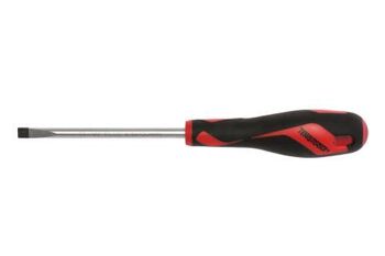 Teng Md Screwdriver Blade 6.5 X 100Mm MD928N4 Tt-Mv Plus Steel Alloy For Greater Strength And Material Flexibilty
Ergonomically Designed Bi-Material Handle For Easy Use With Higher Torque And Faster Speed
Hole In The Handle For Hanging Or For Use As A T Handle For Extra Torque Or With A Fall Protection Wire If Needed
The Handle Is Moulded Around The Blade To Ensure Straightness And To Allow Larger Blade Wings Which Give A Higher Torque Capacity
Designed And Manufactured To Din5264.