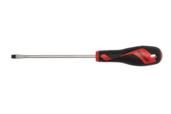 Teng Md Screwdriver Blade 6.5 X 150Mm MD928N2 Tt-Mv Plus Steel Alloy For Greater Strength And Material Flexibilty
Ergonomically Designed Bi-Material Handle For Easy Use With Higher Torque And Faster Speed
Hole In The Handle For Hanging Or For Use As A T Handle For Extra Torque Or With A Fall Protection Wire If Needed
The Handle Is Moulded Around The Blade To Ensure Straightness And To Allow Larger Blade Wings Which Give A Higher Torque Capacity
Designed And Manufactured To Din5264.