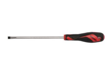 Teng Md Screwdriver Blade 6.5 X 150Mm MD928N5 Tt-Mv Plus Steel Alloy For Greater Strength And Material Flexibilty
Ergonomically Designed Bi-Material Handle For Easy Use With Higher Torque And Faster Speed
Hole In The Handle For Hanging Or For Use As A T Handle For Extra Torque Or With A Fall Protection Wire If Needed
The Handle Is Moulded Around The Blade To Ensure Straightness And To Allow Larger Blade Wings Which Give A Higher Torque Capacity
Designed And Manufactured To Din5264.