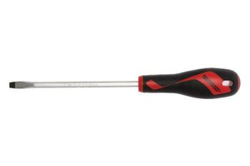 Teng Md Screwdriver Blade 6.5 X 150Mm MD932N1 Tt-Mv Plus Steel Alloy For Greater Strength And Material Flexibilty
Ergonomically Designed Bi-Material Handle For Easy Use With Higher Torque And Faster Speed
Hole In The Handle For Hanging Or For Use As A T Handle For Extra Torque Or With A Fall Protection Wire If Needed
The Handle Is Moulded Around The Blade To Ensure Straightness And To Allow Larger Blade Wings Which Give A Higher Torque Capacity
Designed And Manufactured To Din5264.