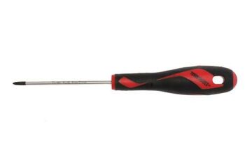 Teng Md Screwdriver Ph0 X 75Mm MD940N Tt-Mv Plus Steel Alloy For Greater Strength And Material Flexibilty
Ergonomically Designed Bi-Material Handle For Easy Use With Higher Torque And Faster Speed
Hole In The Handle For Hanging Or For Use As A T Handle For Extra Torque Or With A Fall Protection Wire If Needed
The Handle Is Moulded Around The Blade To Ensure Straightness And To Allow Larger Blade Wings Which Give A Higher Torque Capacity
Designed And Manufactured To Din Iso 8764