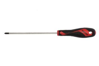 Teng Md Screwdriver Ph1 X 150Mm MD947N2 Tt-Mv Plus Steel Alloy For Greater Strength And Material Flexibilty
Ergonomically Designed Bi-Material Handle For Easy Use With Higher Torque And Faster Speed
Hole In The Handle For Hanging Or For Use As A T Handle For Extra Torque Or With A Fall Protection Wire If Needed
The Handle Is Moulded Around The Blade To Ensure Straightness And To Allow Larger Blade Wings Which Give A Higher Torque Capacity
Designed And Manufactured To Din Iso 8764