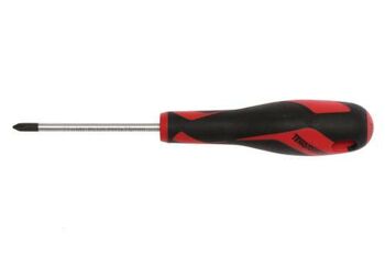 Teng Md Screwdriver Ph1 X 75Mm MD947N1 Tt-Mv Plus Steel Alloy For Greater Strength And Material Flexibilty
Ergonomically Designed Bi-Material Handle For Easy Use With Higher Torque And Faster Speed
Hole In The Handle For Hanging Or For Use As A T Handle For Extra Torque Or With A Fall Protection Wire If Needed
The Handle Is Moulded Around The Blade To Ensure Straightness And To Allow Larger Blade Wings Which Give A Higher Torque Capacity
Designed And Manufactured To Din Iso 8764
