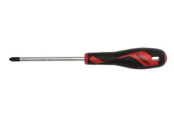 Teng Md Screwdriver Ph2 X 100Mm MD948N4 Tt-Mv Plus Steel Alloy For Greater Strength And Material Flexibilty
Ergonomically Designed Bi-Material Handle For Easy Use With Higher Torque And Faster Speed
Hole In The Handle For Hanging Or For Use As A T Handle For Extra Torque Or With A Fall Protection Wire If Needed
The Handle Is Moulded Around The Blade To Ensure Straightness And To Allow Larger Blade Wings Which Give A Higher Torque Capacity
Designed And Manufactured To Din Iso 8764