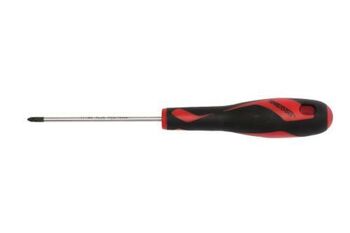 Teng Md Screwdriver Pz0 X 75Mm MD960N Tt-Mv Plus Steel Alloy For Greater Strength And Material Flexibilty
Ergonomically Designed Bi-Material Handle For Easy Use With Higher Torque And Faster Speed
Hole In The Handle For Hanging Or For Use As A T Handle For Extra Torque Or With A Fall Protection Wire If Needed
The Handle Is Moulded Around The Blade To Ensure Straightness And To Allow Larger Blade Wings Which Give A Higher Torque Capacity
Designed And Manufactured To Din Iso 8764