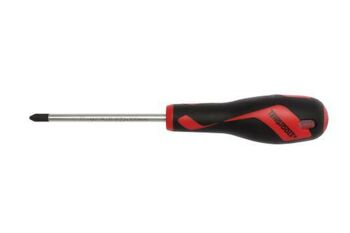 Teng Md Screwdriver Pz2 X 100Mm MD962N Tt-Mv Plus Steel Alloy For Greater Strength And Material Flexibilty
Ergonomically Designed Bi-Material Handle For Easy Use With Higher Torque And Faster Speed
Hole In The Handle For Hanging Or For Use As A T Handle For Extra Torque Or With A Fall Protection Wire If Needed
The Handle Is Moulded Around The Blade To Ensure Straightness And To Allow Larger Blade Wings Which Give A Higher Torque Capacity
Designed And Manufactured To Din Iso 8764