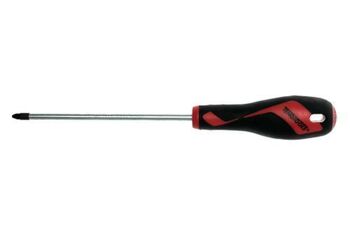 Teng Md Screwdriver Pz2 X 150Mm MD962N1 Tt-Mv Plus Steel Alloy For Greater Strength And Material Flexibilty
Ergonomically Designed Bi-Material Handle For Easy Use With Higher Torque And Faster Speed
Hole In The Handle For Hanging Or For Use As A T Handle For Extra Torque Or With A Fall Protection Wire If Needed
The Handle Is Moulded Around The Blade To Ensure Straightness And To Allow Larger Blade Wings Which Give A Higher Torque Capacity
Designed And Manufactured To Din Iso 8764