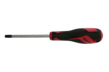 Teng Md Torx Screwdriver Tx40 X 100Mm MD940TN For Use With Tamper Proof Tx Fastenings
Tt-Mv Plus Steel Alloy For Greater Strength And Material Flexibilty
Ergonomically Designed Bi-Material Handle For Easy Use With Higher Torque And Faster Speed
Hole In The Handle For Hanging Or For Use As A T Handle For Extra Torque Or With A Fall Protection Wire If Needed
The Handle Is Moulded Around The Blade To Ensure Straightness And To Allow Larger Blade Wings Which Give A Higher Torque Capacity