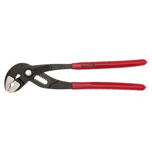 Teng Mega Bite 10" Water Pump Pliers Quick Action MB481-10Q Simply Position The Upper Jaw Against The Work Piece And Press The Button To Close The Jaw - Quick, Simple And Time Saving
Pipe Grip With Serrated Jaws For Increased Grip
Shaped To Protect The Operators Fingers