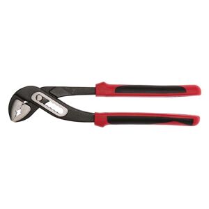 Teng Mega Bite 10" Water Pump Pliers Tpr Handle MB481-10T Simply Position The Upper Jaw Against The Work Piece And Press The Button To Close The Jaw - Quick, Simple And Time Saving
Pipe Grip With Serrated Jaws For Increased Grip
Shaped To Protect The Operators Fingers