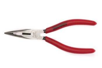 Teng Mega Bite 5" Bent Long Nose Pliers MB463-5 Long 45° Offset Jaws For Easier Access
Jaws With A Serrated Grip For Increased Gripping Power
Chrome Molybdenum Alloy Steel For Durability And Strength
80° Cutting Edge Angle
Vinyl Grip For Easier Use In Pockets Or Tool Pouches
Din5745