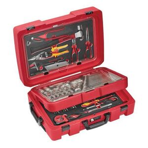 Teng Service Case 118 Piece Eva Tool Set SCE2 Supplied In The Unique Tengtools Tc-Sc Service Case With The Tools Supplied In 3 Eva Trays Especially Designed To Fit The Service Case
Tools Are Held In Place Using Three Colour Pre-Cut Eva Foam Clearly Showing Where Each Tool Belongs
Hard Wearing Flight Case Style Carrying Case With A Combination Lock And Secure Catches
Complete With Fixed Castor Wheels And Retractable Handle For Easy Carrying