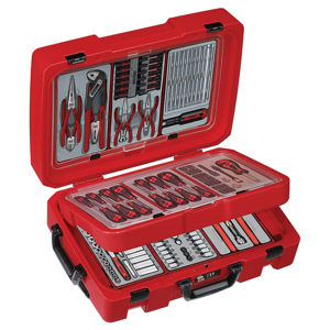 Teng Service Case Tool Set SC03 Supplied In The Unique Tengtools Tc-Sc Service Case With The Tools Supplied In 9 Tengtools Tt Trays
Hard Wearing Flight Case Style Carrying Case With A Combination Lock And Secure Catches
Complete With Fixed Castor Wheels And Retractable Handle For Easy Carrying