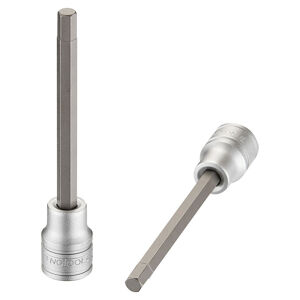 Teng Socket 3/8 Inch Dr Long 6Mm Hex Bit M382506-C Chrome Vanadium
S2 Steel Bits Pressed Into The Socket
Satin Finish For A Better Grip When Handling The Socket
Ball Recess On The Female End To Grip The Ratchet
Designed For Use With Fastenings With A Hexagon Hole
Use With In-Hex Screws Or Grub Screws
Designed And Manufactured To Din7422
Supplied With A Metal Socket Clip For Use With A Socket Rail