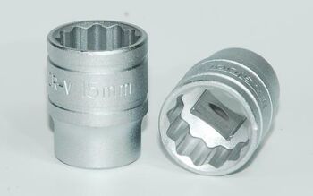 Teng Socket 3/8 Inch Drive 12Pt 15 Mm M38051512 12 Point Single Hexagon Socket For A Better Grip
Chrome Vanadium
Satin Finish For A Better Grip When Handling The Socket
Ball Bearing Recess On The Female End To Grip The Ratchet
Designed And Manufactured To Din3120/3124 And Iso2725
Supplied With A Metal Socket Clip For Use With A Socket Rail