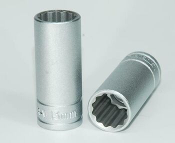Teng Socket Deep 3/8 Inch Drive 12Pt 13 Mm M38061312 12 Point Single Hexagon Socket For A Better Grip
Long Sockets For Extra Reach
Chrome Vanadium
Satin Finish For A Better Grip When Handling The Socket
Ball Bearing Recess On The Female End To Grip The Ratchet
Designed And Manufactured To Din3120/3124 And Iso2725
Supplied With A Metal Socket Clip For Use With A Socket Rail