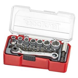 Teng Socket Set 1/4 Inch Drive 20 Pieces TJ1420 Socket Set That Fits Into The Tttj04 Tool Tray Allowing You To Store 4 Tj Sets In A Single Tray
1/4" Drive Bits Ratchet And Accessories
1/4" Drive Sockets And A Selection Of Bits