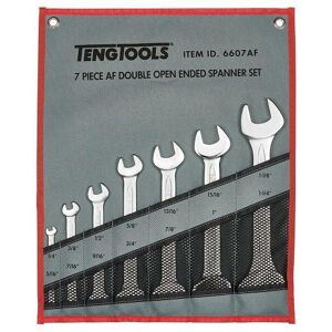 Teng Spanner Set Double Open End 7 Pcs Af 6607AF Different Size At Each End To Give 14 Sizes In Total
Chrome Vanadium Satin Finish
Tengtools Hip Grip Design For Contact With The Flat Side Of The Fastening
Designed And Manufactured To Din838