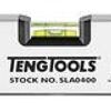 Teng Spirit Level 400Mm-2 Sla0400 SLA0400 Crush Proof, Durable Vials With High Transparency For Easy Reading
Highly Resistant To Ultra Violet Light And Fluctuations In Temperature
Shock Absorbent End Protectors To Reduce The Risk Of Damage
Temperature Proof Vial Mountings To Reduce The Risk Of Distortion