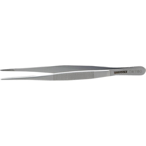Teng Stainless Precision Tweezer Straight/Serrated 180Mm TW1180 Serrated Jaw For Improved Grip
Made From Special Grade Stainless Steel Suitable For Use In Special Environments
Matt Finish
Hot Drop Forged Construction For Greater Strength And Durability