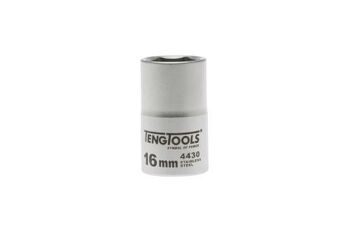 Teng Stainless Steel 1/2" Dr Socket 16Mm MS1205166 4430 Stainless Steel Making It Ideal For The Food, Medical, Aerospace And Marine Industries Or For Use In Any Acidic Environment
Satin Finish For A Better Grip When Handling The Socket
6 Point Single Hexagon Socket For A Better Grip
Ball Bearing Recess On The Female End To Grip The Ratchet
Designed And Manufactured To Din3120/3124 And Iso2725
Supplied With A Metal Socket Clip For Use With A Socket Rail