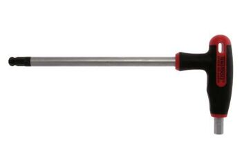 Teng T-Handle Hex Driver 10 X 2000Mm 510510 Ball Point End On The Long Key End Giving Access At Angles Of Up To 25°
Ideal For Use In Confined Spaces
Regular Hex End On The Short Arm Giving The Ability To Apply Higher Torque
Manufactured In Chrome Molybdenum For Extra Strength
Ergonomically Designed Bi-Material Handle For Easy Use With Higher Torque
Hole In The Handle For Hanging Or For Use With A Fall Protection Wire