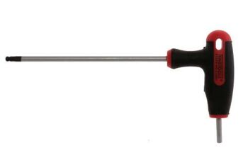 Teng T-Handle Hex Driver 3 X 100Mm 510503 Ball Point End On The Long Key End Giving Access At Angles Of Up To 25°
Ideal For Use In Confined Spaces
Regular Hex End On The Short Arm Giving The Ability To Apply Higher Torque
Manufactured In Chrome Molybdenum For Extra Strength
Ergonomically Designed Bi-Material Handle For Easy Use With Higher Torque
Hole In The Handle For Hanging Or For Use With A Fall Protection Wire