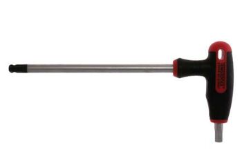 Teng T-Handle Hex Driver 7 X 150Mm 510507 Ball Point End On The Long Key End Giving Access At Angles Of Up To 25°
Ideal For Use In Confined Spaces
Regular Hex End On The Short Arm Giving The Ability To Apply Higher Torque
Manufactured In Chrome Molybdenum For Extra Strength
Ergonomically Designed Bi-Material Handle For Easy Use With Higher Torque
Hole In The Handle For Hanging Or For Use With A Fall Protection Wire