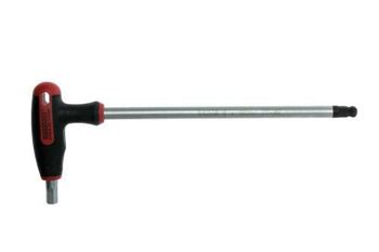 Teng T-Handle Hex Driver 8 X 190Mm 510508 Ball Point End On The Long Key End Giving Access At Angles Of Up To 25°
Ideal For Use In Confined Spaces
Regular Hex End On The Short Arm Giving The Ability To Apply Higher Torque
Manufactured In Chrome Molybdenum For Extra Strength
Ergonomically Designed Bi-Material Handle For Easy Use With Higher Torque
Hole In The Handle For Hanging Or For Use With A Fall Protection Wire