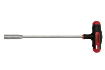 Teng T-Handle Nut Driver 10Mm MDNT410 Single Hexagon 6 Point Socket
T Handle Type Driver For Use With Hexagon Nuts And Bolts
Chrome Vanadium Steel Alloy For Greater Strength
Ergonomically Designed Bi-Material Handle For Higher Torque
Hole In The Handle For Hanging Or For Use With A Fall Protection Wire
Designed And Manufactured To Din3125