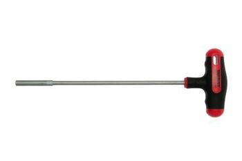 Teng T-Handle Nut Driver 5Mm MDNT405 Single Hexagon 6 Point Socket
T Handle Type Driver For Use With Hexagon Nuts And Bolts
Chrome Vanadium Steel Alloy For Greater Strength
Ergonomically Designed Bi-Material Handle For Higher Torque
Hole In The Handle For Hanging Or For Use With A Fall Protection Wire
Designed And Manufactured To Din3125
