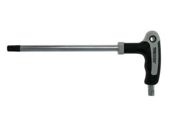 Teng T-Handle Torx T55 X 200Mm 520055 Tpx Type On The Long Key End For Tamper Proof Tx Fastenings
Regular Tx End On The Short Arm Giving The Ability To Apply Higher Torque
Manufactured In Chrome Molybdenum For Extra Strength
Ergonomically Designed Bi-Material Handle For Use With Higher Torque
Hole In The Handle For Hanging Or For Use With A Fall Protection Wire